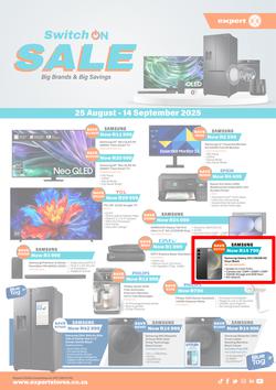 Expert Stores : Switch On Sale (25 August - 14 September 2025), page 1