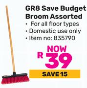 GR8 Save Budget Broom Assorted