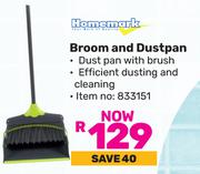 Homemark Broom & Dustpan
