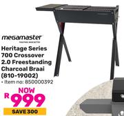 Megamaster Heritage Series 700 Crossover 2.0 Freestanding Charcoal Braai 810-19002