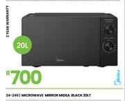 Midea 20L Black Mirror Microwave 24-246
