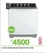 Defy 18Kg T/T WHT Washing Machine DTT180 22-281
