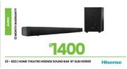 Hisense Home Theatre Sound Bar BT Sub HS1800 23-822