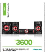 Hisense 800W Black Home Theatre Mini HiFi HA650 23-798