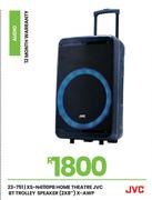 JVC 2x8" BT Home Theatre Trolley Speaker X-AWP XS-N4110PB 23-751
