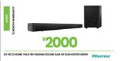 Hisense Home Theatre Sound Bar BT Sub 480W HS3100 23-823
