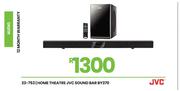 JVC Home Theatre Sound Bar BY370 23-753