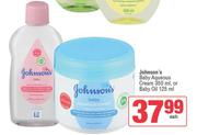 Johnson's Baby Aqueous Cream 350ml Or Baby Oil 125ml-Each
