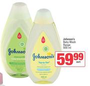 Johnson's Baby Wash Range-500ml Each