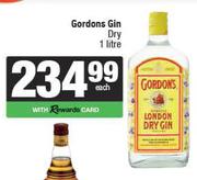 Gordon's Gin Dry-1L Each