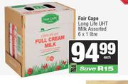 Fair Cape Long Life UHT Milk Assorted-6 x 1L Each