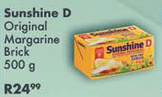 Sunshine D Original Margarine Brick-500g