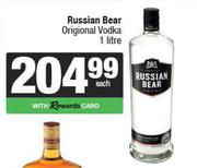 Russian Bear Original Vodka-1L Each