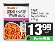Spar Baked Beans In Tomato Sauce-410g Each