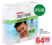Spar Toilet Tissue 350 Sheets (2-Ply)-9 Per Pack