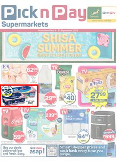 Pick n Pay Gauteng, Free State, North West, Mpumalanga, Limpopo & Northern Cape : Specials (08 September - 21 September 2025), page 1