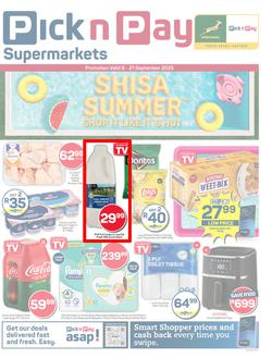 Pick n Pay Gauteng, Free State, North West, Mpumalanga, Limpopo & Northern Cape : Specials (08 September - 21 September 2025), page 1