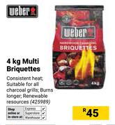 Weber 4Kg Multi Briquettes