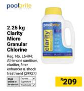 Pool Brite 2.25Kg Clarity Micro Granular Chlorine