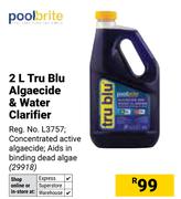 Pool Brite 2L Tru Blu Algaecide & Water Clarifier