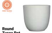 First Dutch Round Tusca Pot 130mm (d) x 135mm (h)
