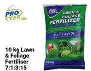 Pro Tek Lawn & Foliage Fertliser 7:1:3:15-10Kg
