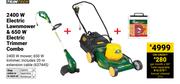 Trimtech 2400W Electric Lawnmower & 650W Electric Trimmer Combo 637445