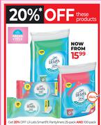 Lil-Lets Smartfit Pantyliners 25 Pack & 100 Pack