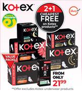 Kotex Products-Each