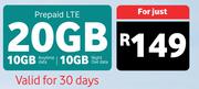 Prepaid LTE 20GB