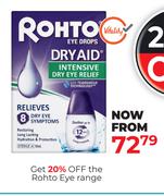Rohto Eye Range