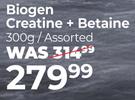 Biogen Creatine + Betaine Assorted-300g