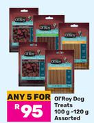 Ol'Roy Dog Treats Assorted-For 5 x 100g-120g