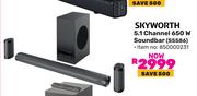 Skyworth 5.1 Channel 650W Soundbar SS586