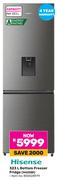 Hisense 323L Bottom Freezer Fridge H425BI