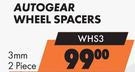 Autogear Wheel Spacers 3mm 2 Piece WHS3