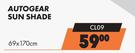 Auto Gear Sun Shade 69 x 170cm CL09