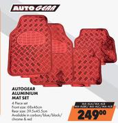 Autogear Aluminium Mat Set 4 Piece MA-ALA/MA-ALB/MA-ALBK/MA-ALC/MA-ALR