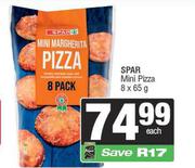 Spar Mini Pizza-8 x 65g Each
