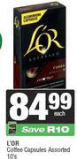 L'Or Coffee Capsules Assorted-10's Each