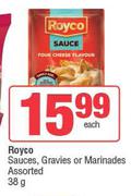 Royco Sauces, Gravies Or Marinades Assorted-38g Each