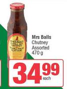Mrs Halls Chutney Assorted-470g Each