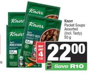 Knorr Packet Soups Assorted (Incl.Tasty)-For 4 x 50g