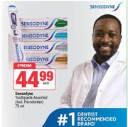 Sensodyne Toothpaste Assorted (Incl.Parodontax)-75ml Each