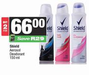 Shield Aerosol Deodorant-For 2 x 150ml