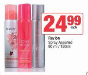 Revlon Spray Assorted-90ml/150ml Each