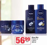 Nivea Men Creams Or Lotions-400ml Each