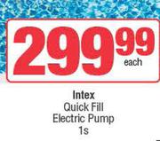 Intex Quick Fill Electric Pump-1s Each