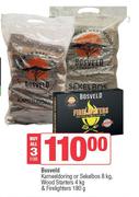 Bosveld Kameeldoring Or Sekelbos 8Kg,Wood Starters 4Kg & Firelighters 180g-For 3
