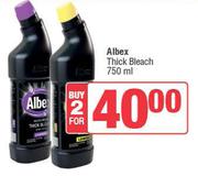 Albex Thick Bleach-For 2 x 750ml